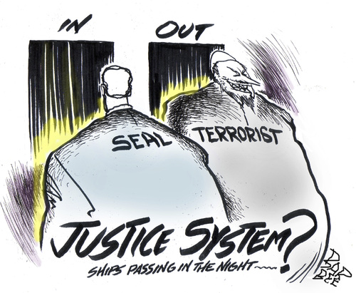 Cartoon: JUSTICE (medium) by barbeefish tagged navyseal