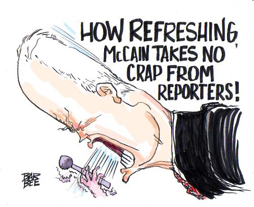 Cartoon: McCAIN (medium) by barbeefish tagged growl,