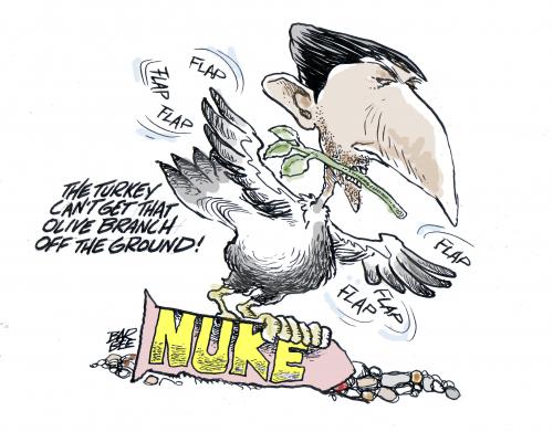 Cartoon: NUKES (medium) by barbeefish tagged nukes