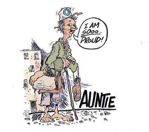 Cartoon: POOR AUNT (medium) by barbeefish tagged obama