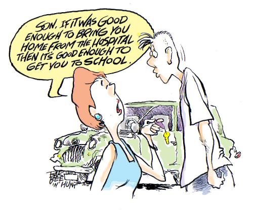 Cartoon: REALITY (medium) by barbeefish tagged education