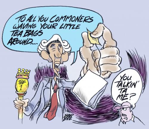 Cartoon: tea parties (medium) by barbeefish tagged obama