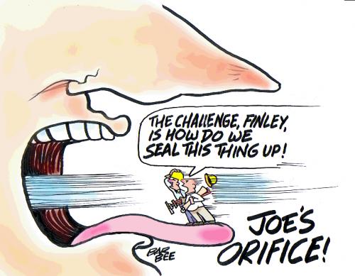 Cartoon: THE MOUTH (medium) by barbeefish tagged joe,biden