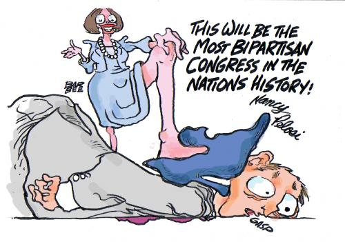 Cartoon: the nu congress (medium) by barbeefish tagged bipartisan