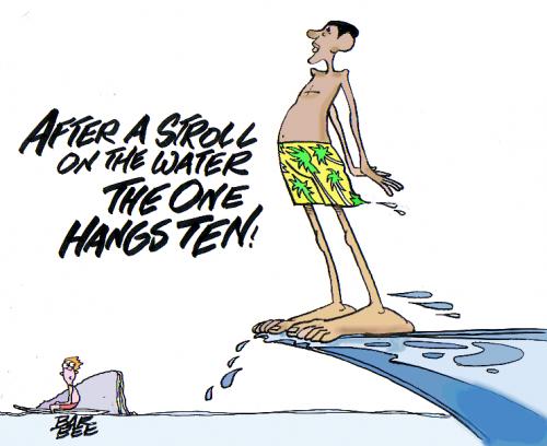 Cartoon: THE ONE (medium) by barbeefish tagged obama