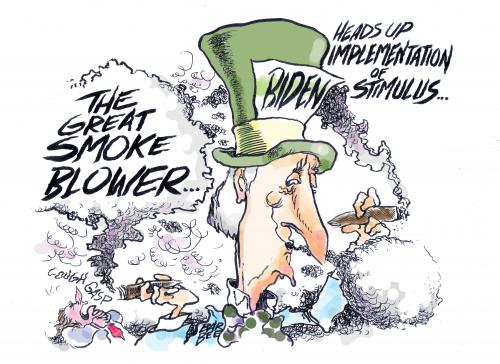 Cartoon: THE VP (medium) by barbeefish tagged stimulus