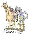 Cartoon: cowboy (small) by barbeefish tagged pee,