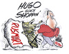 Cartoon: shopping with HUGO (small) by barbeefish tagged guns,tanks