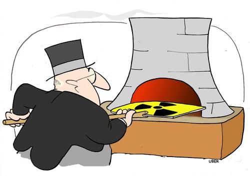 Cartoon: FOR EVERY TASTE (medium) by uber tagged pizzapitch,akw,atomkraftwerk,atomkraft,pizza