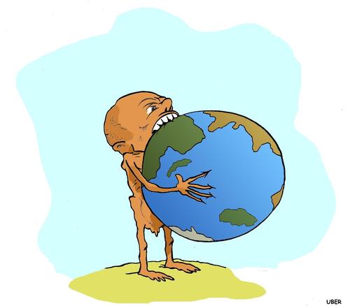 Cartoon: HUNGER (medium) by uber tagged hunger,fame,mondo,world,hunger,welt,afrika,hungern,armut,arm,geld,erde,ungerechtigkeit,essen,nahrung,ernährung