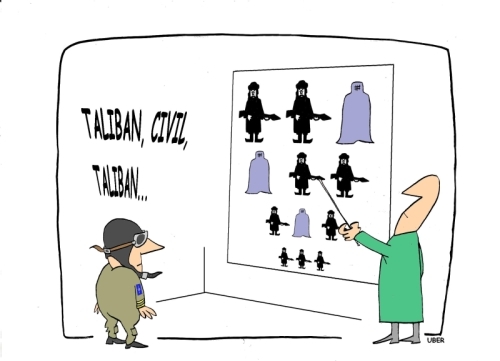 Cartoon: OBBLIGO DI LENTI (medium) by uber tagged afghanistan,vittime,civili,civil,victims,war,nato