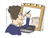 Cartoon: Maquillage electorale (small) by uber tagged sarkozy oreal bettencourt