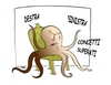 Cartoon: POLITICAL SPECTRUM (small) by uber tagged politica,destra,sinistra,right,left,parties,octopus,mafia