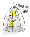 Cartoon: THE YELLOW QUEEN (small) by uber tagged wedding,royal,queen