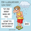 Cartoon: Klugscheißer vom Dienst (small) by Miguelez tagged klugscheißer,herbst,schwein,reim,schnee