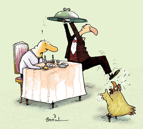 Cartoon: Animal cruelty (medium) by Garrincha tagged gag,cartoon,garrincha