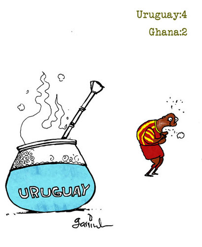 Cartoon: Choke! (medium) by Garrincha tagged soccer,world,cup