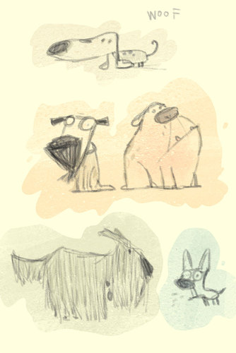 Cartoon: Doggies (medium) by Garrincha tagged animals,sketches,cartoons