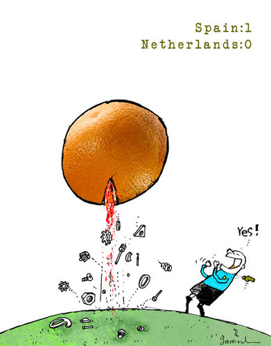 Cartoon: Final (medium) by Garrincha tagged soccer,world,cup