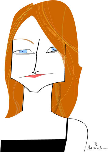 Cartoon: Jodie Foster (medium) by Garrincha tagged caricatures