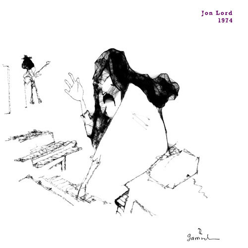 Cartoon: Jon Lord (medium) by Garrincha tagged sketch