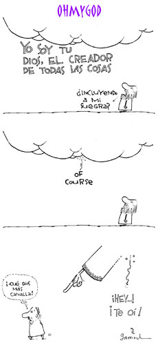 Cartoon: OhYourGod II (medium) by Garrincha tagged religion
