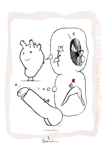 Cartoon: Opinions (medium) by Garrincha tagged paramedics,tailor,bird,politics,polka,books,bolero,lawyer,demolition,erotica,apple,saw,drums,dick,men,love,legs,thoughts,cook,clear,drill