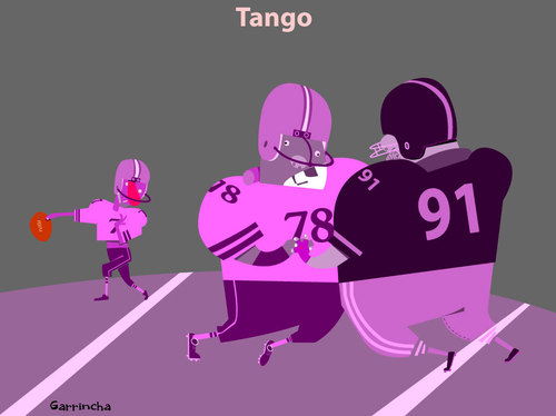 Cartoon: Tango (medium) by Garrincha tagged illustration
