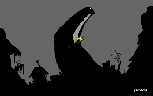 Cartoon: The green ukelele. (medium) by Garrincha tagged ilo