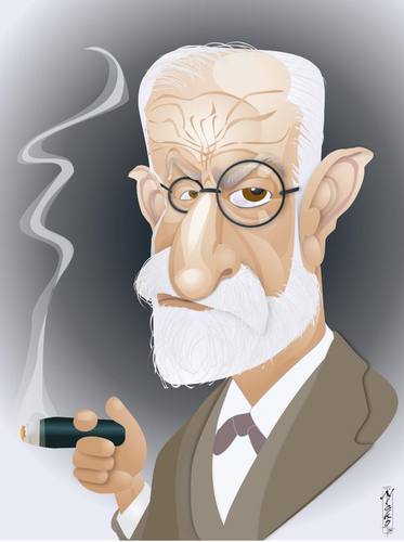 Cartoon: Sigmund Freud (medium) by buzz tagged freud