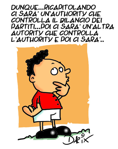 Cartoon: chi controlla il controllore? (medium) by darix73 tagged finanziamenti,partiti