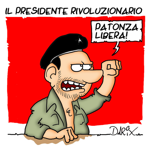 Cartoon: Revolutianry Silvio (medium) by darix73 tagged berlusconi