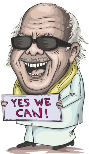 Cartoon: Karunanidhi (medium) by gihan tagged gihan,de,chickera,cartoon,sri,lanka