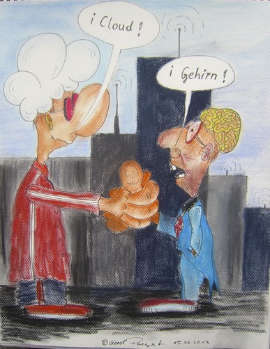 Cartoon: David und Goliath (medium) by boogieplayer tagged computer