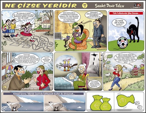 Cartoon: For Monthly Humor Magazine-2 (medium) by saadet demir yalcin tagged saadet,sdy,humormagazine,cartoons