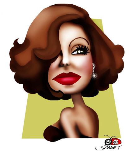 Cartoon: Greta Garbo (medium) by saadet demir yalcin tagged gretagarbo,syalcin