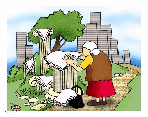 Cartoon: History-2 (medium) by saadet demir yalcin tagged syalcin