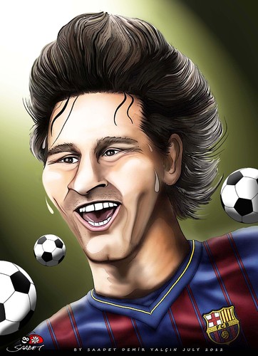 Cartoon: Lionel Messi (medium) by saadet demir yalcin tagged messi,sdy,saadet