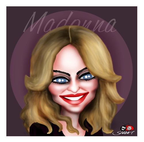 Cartoon: MADONNA (medium) by saadet demir yalcin tagged syalcin