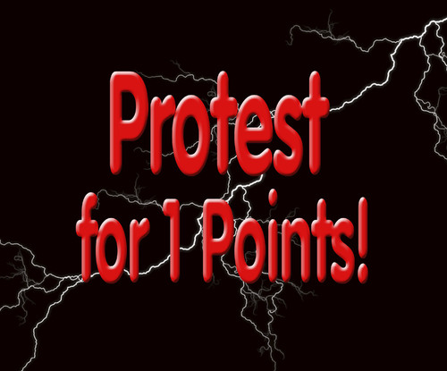 Cartoon: PROTEST! (medium) by saadet demir yalcin tagged sdy,saadet