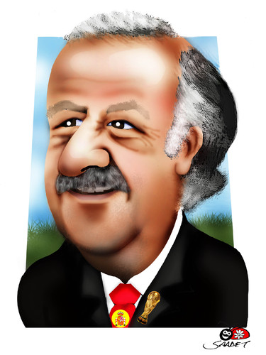 Cartoon: Vicente Del Bosque (medium) by saadet demir yalcin tagged delbosque,africa2010,syalcin