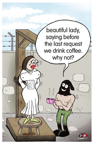 Cartoon: Why not? (medium) by saadet demir yalcin tagged saadet,sdy,syalcin,turkey,woman