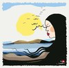 Cartoon: free woman-eyelash (small) by saadet demir yalcin tagged saadet,sdy,syalcin,woman,turkey,blackhumor