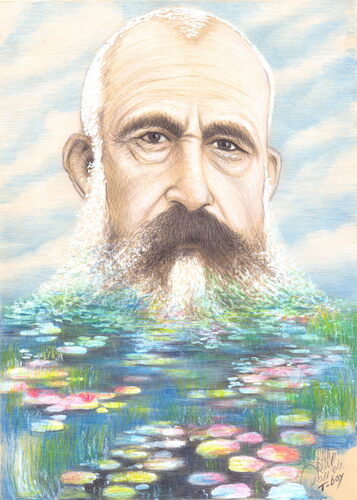 Cartoon: Claude Monet (medium) by T-BOY tagged claude,monet