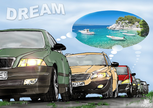 Cartoon: DREAM (medium) by T-BOY tagged dream