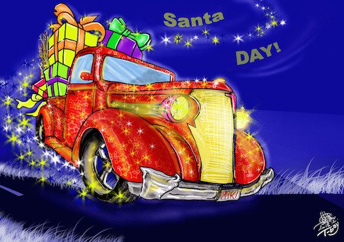 Cartoon: SANTA DAY (medium) by T-BOY tagged santa,day