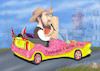 Cartoon: TOULOUSE-LAUTREC CAR (small) by T-BOY tagged toulouse,lautrec,car