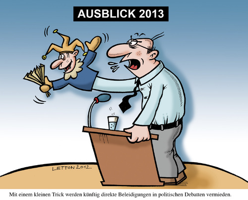 Cartoon: Wahlkampf-Knigge (medium) by Nottel tagged wahlkampf,streitkultur