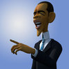 Cartoon: Barack Obama caricature (small) by guidosalimbeni tagged obama,barack,caricature,3d