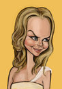 Cartoon: Nicole Kidman (small) by guidosalimbeni tagged cartoon line caricature character design